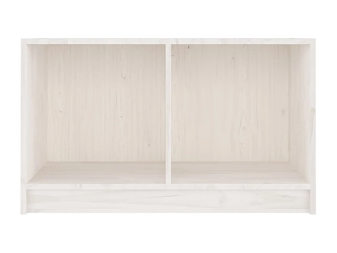 Meuble TV Blanc 70x33x42 cm Bois de pin massif