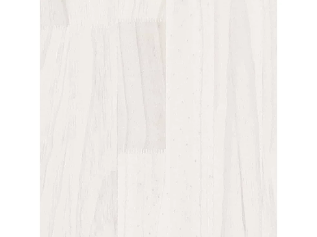 Meuble TV Blanc 70x33x42 cm Bois de pin massif
