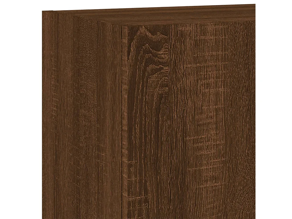 Unités murales TV 6 pcs chêne marron bois d'ingénierie