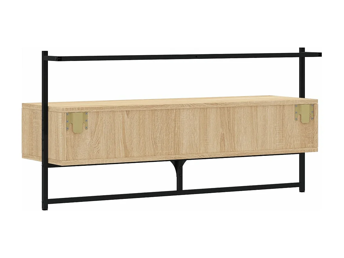 Tv-meubel wandgemonteerd 100,5x30x51 cm hout sonoma eikenkleur