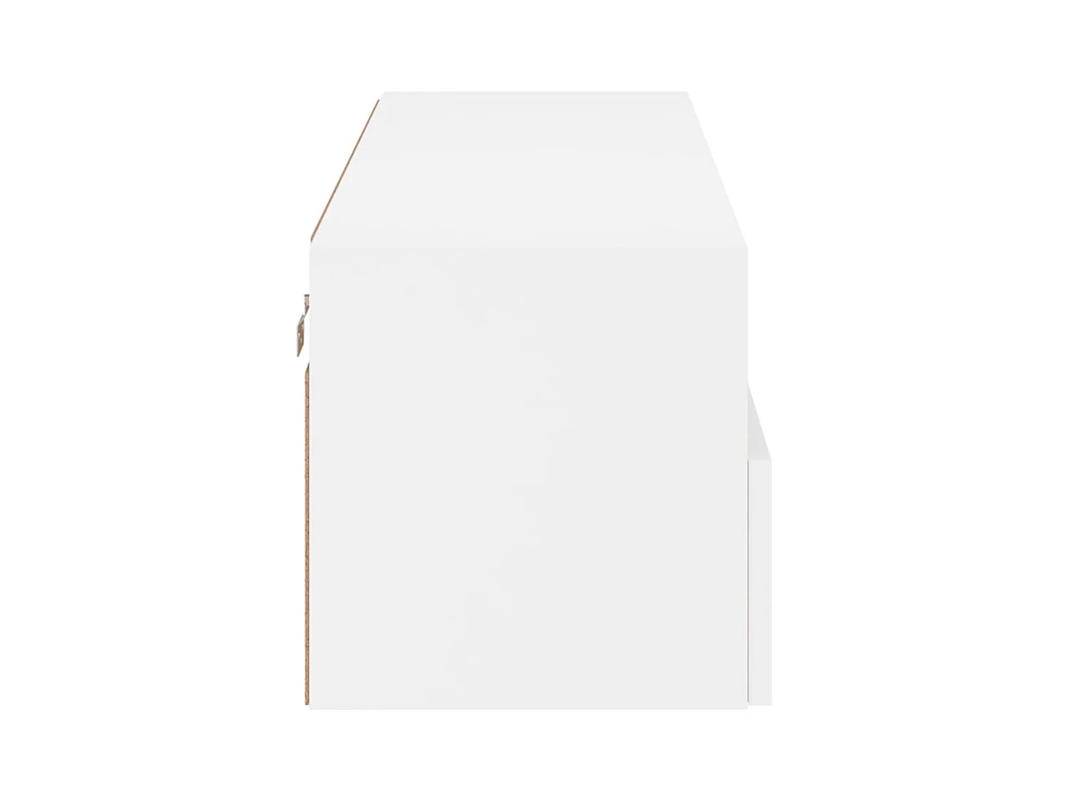 Meuble TV mural blanc 100x30x30 cm bois d'ingénierie