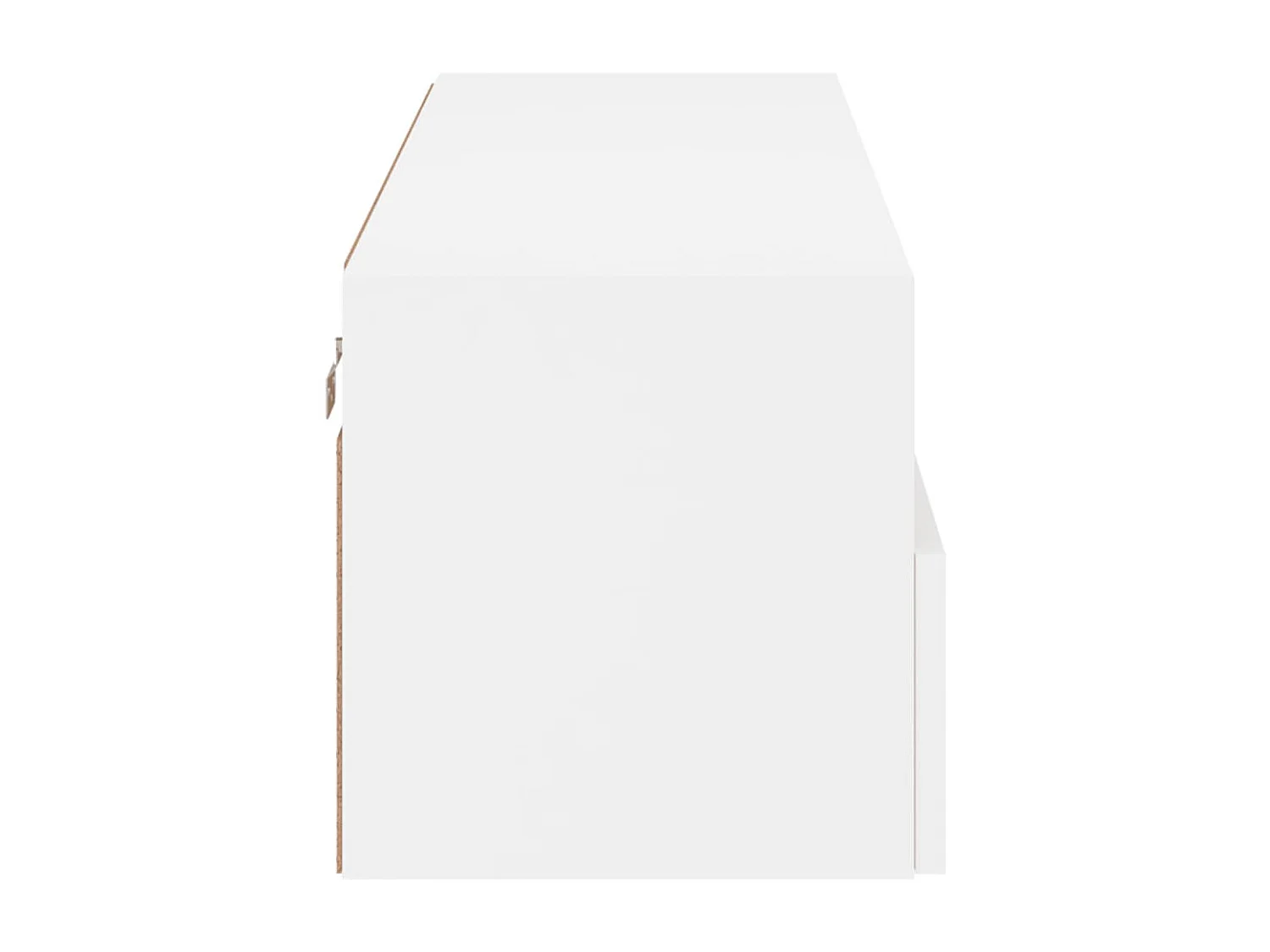 Tv-wandmeubel 100x30x30 cm bewerkt hout wit