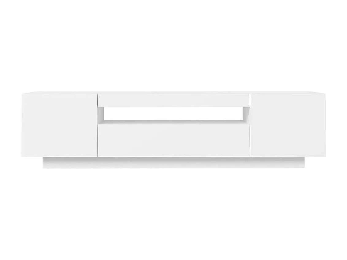 Telewizor LED Biały 160x35x40 cm Nowoczesny i Praktyczny