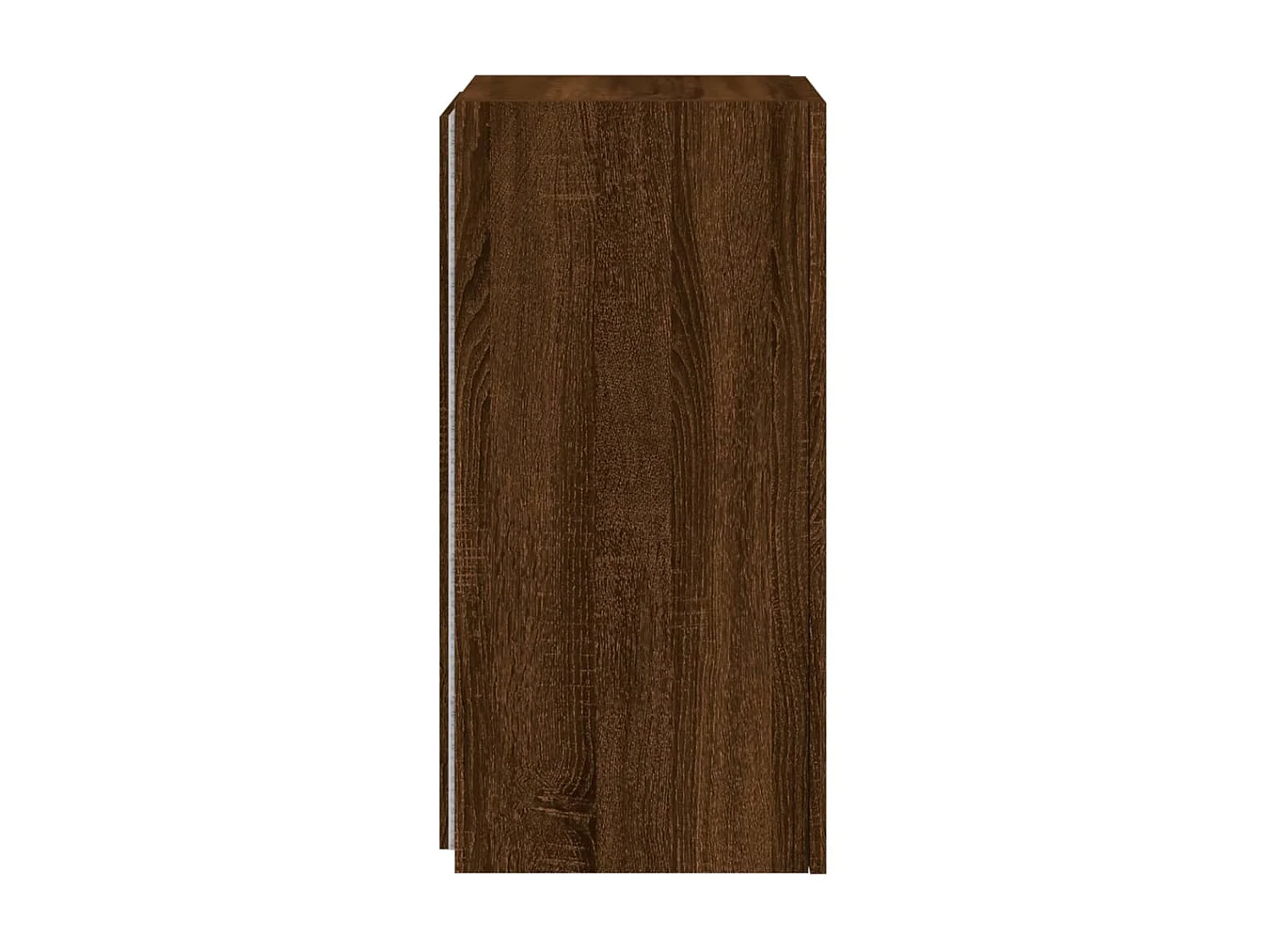 Meuble TV mural avec lumières LED chêne marron 30,5x35x70 cm