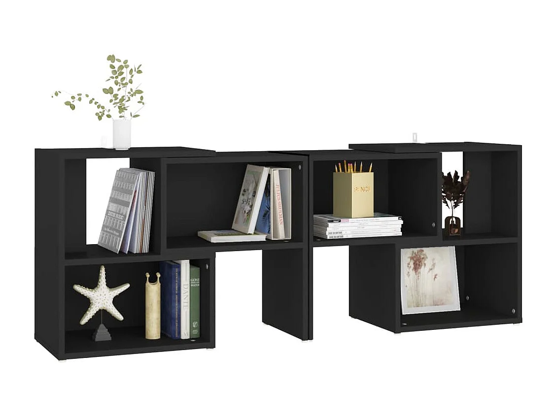 Meuble TV Noir 104x30x52 cm Bois d'ingénierie