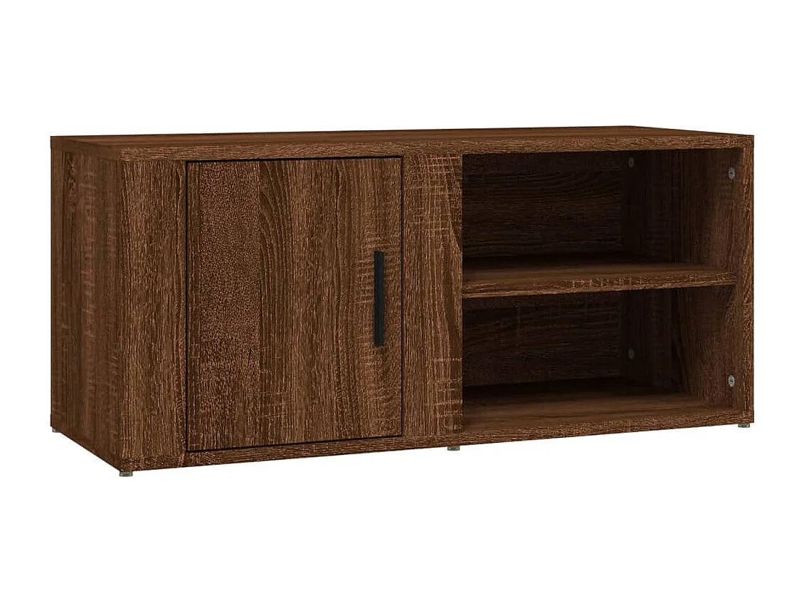 Mobile per TV Rovere Marrone 80x31,5x36 cm in Legno Multistrato