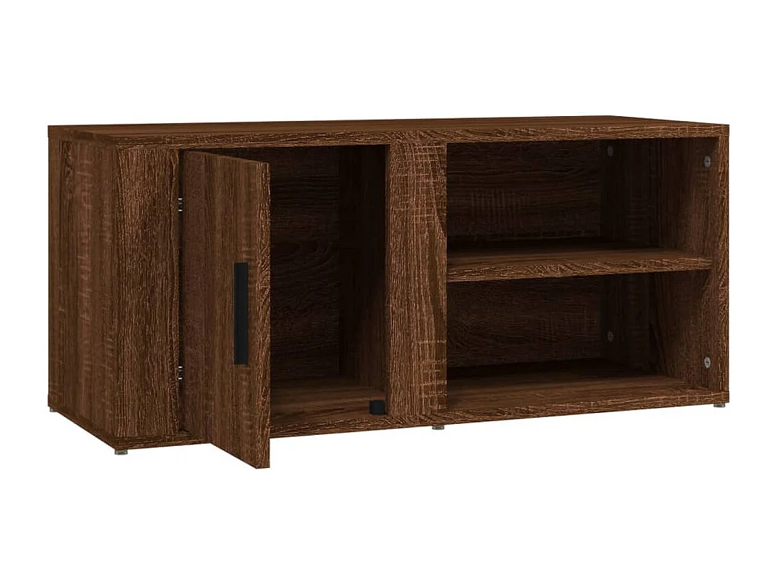 Mobile per TV Rovere Marrone 80x31,5x36 cm in Legno Multistrato