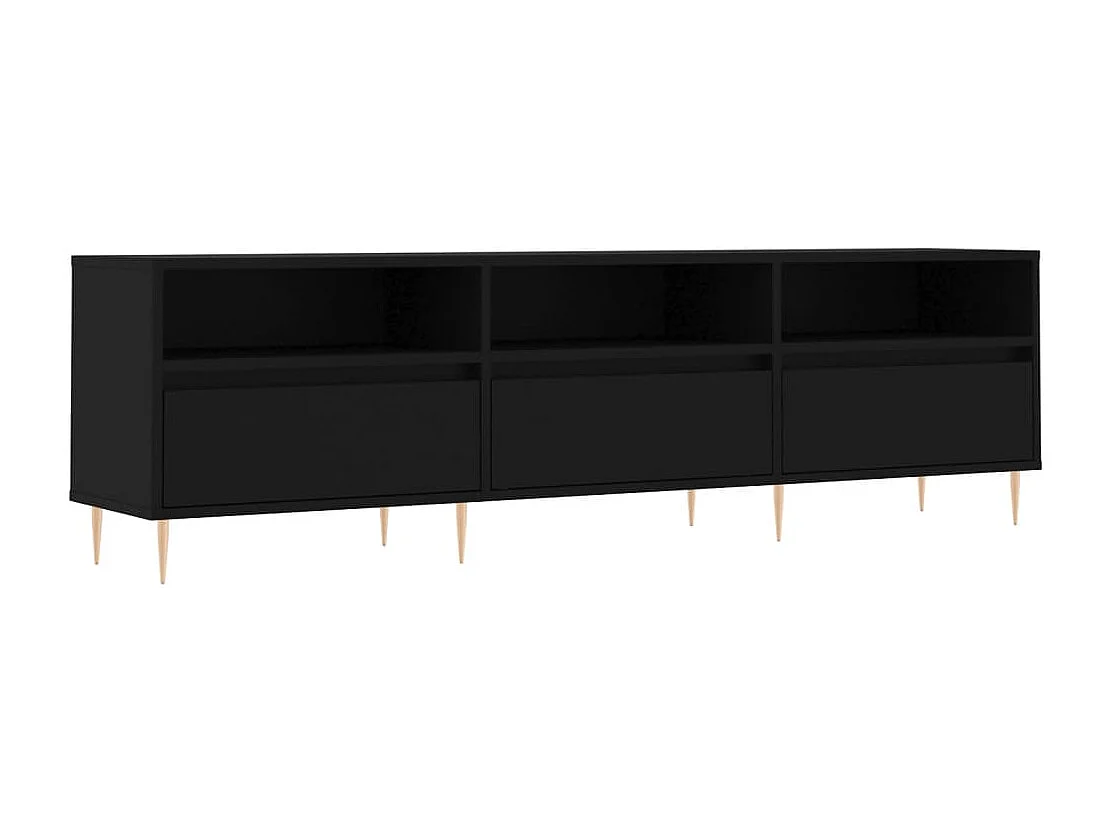 TV-Schrank Schwarz 150x30x44,5 cm Holzwerkstoff