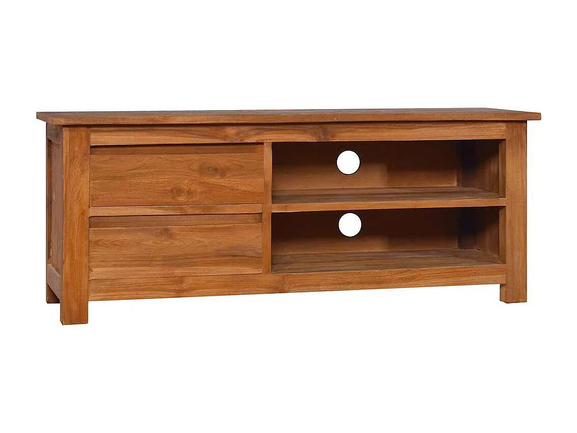 Tv-meubel 100x30x40 cm massief teakhout