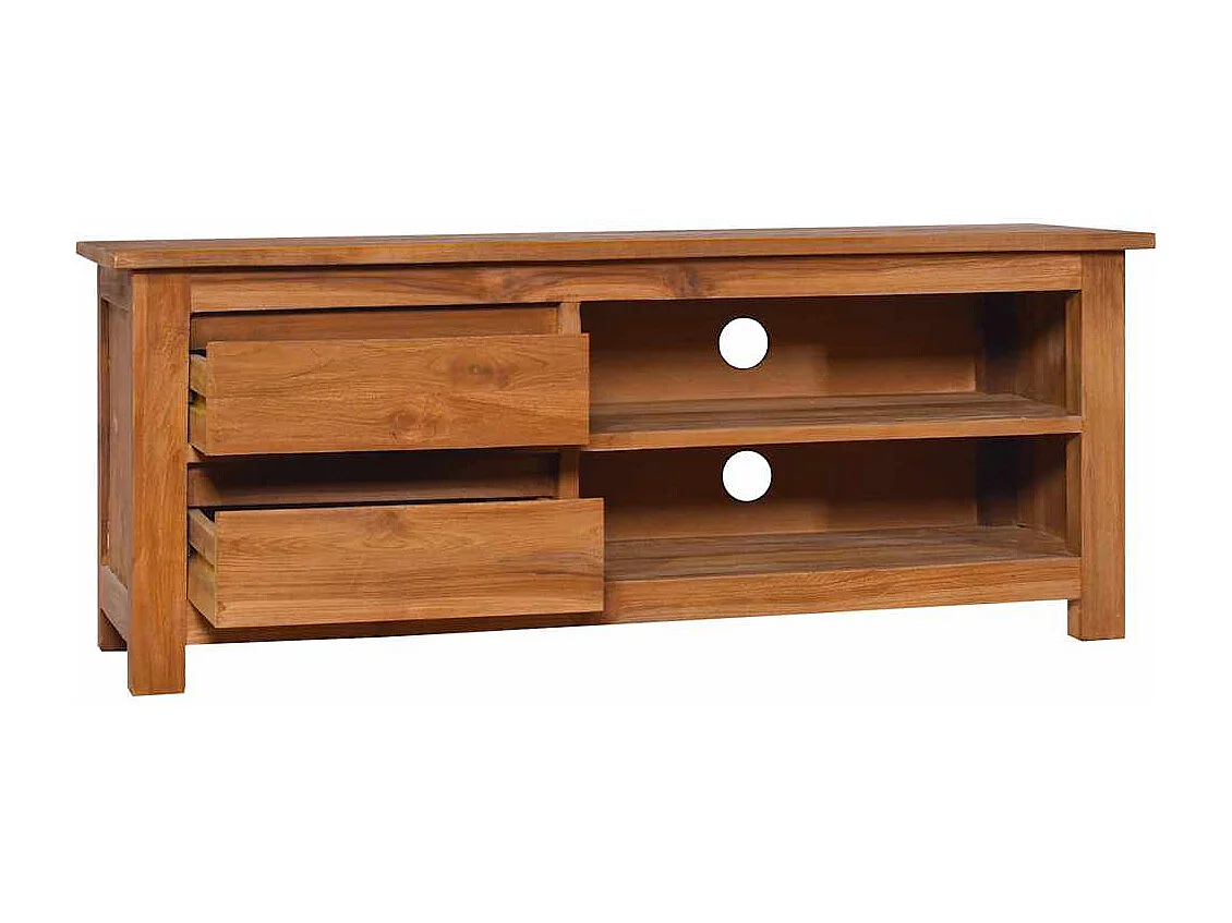 Tv-meubel 100x30x40 cm massief teakhout