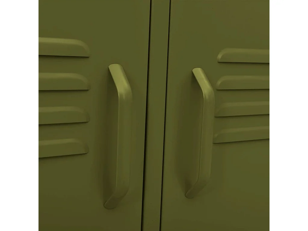 TV-Schrank Olivgrün 105x35x50 cm Stahl