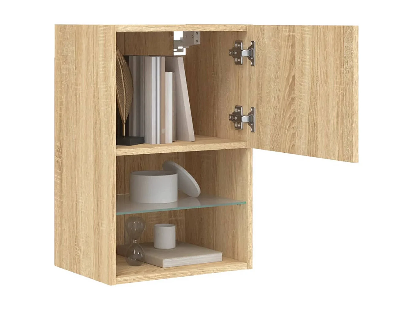 TV-Schrank mit LED-Leuchten Sonoma-Eiche 40,5x30x60 cm