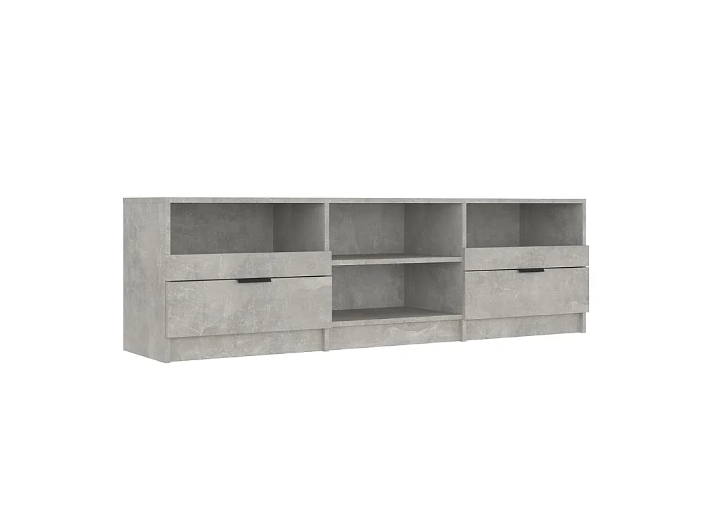 Meuble TV Gris béton 150x33,5x45 cm Bois d'ingénierie