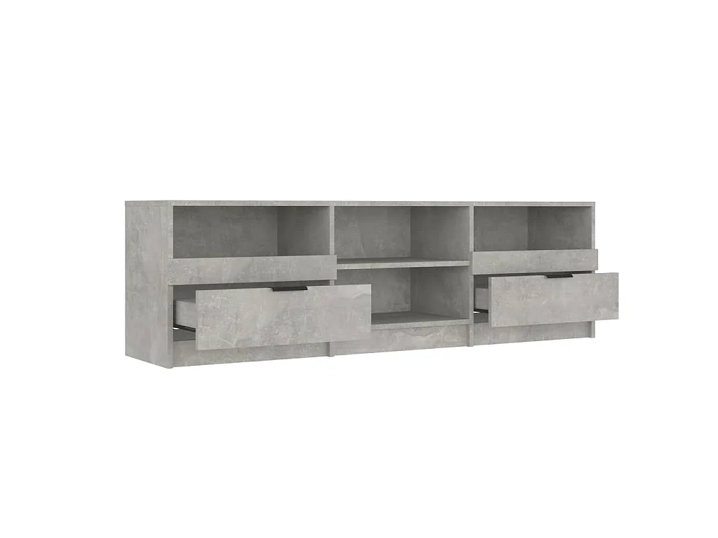Meuble TV Gris béton 150x33,5x45 cm Bois d'ingénierie