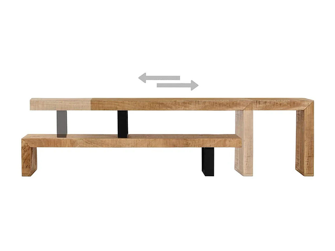 Mobile Porta TV in Legno Massello di Mango