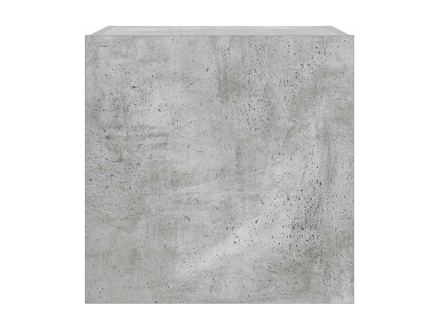 Meuble TV mural avec lumières LED gris béton 40,5x35x40 cm