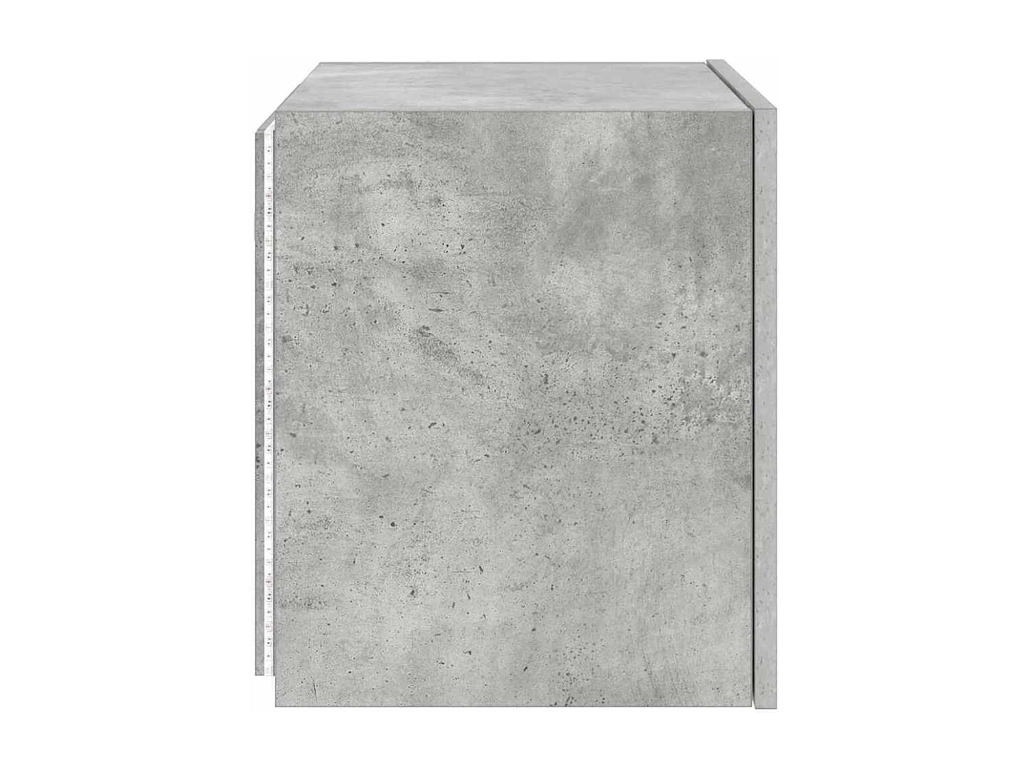 Meuble TV mural avec lumières LED gris béton 40,5x35x40 cm