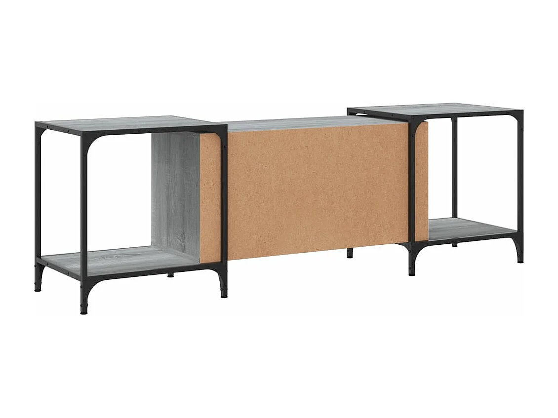 Tv-meubel 153x37x50 cm bewerkt hout grijs sonoma eikenkleurig