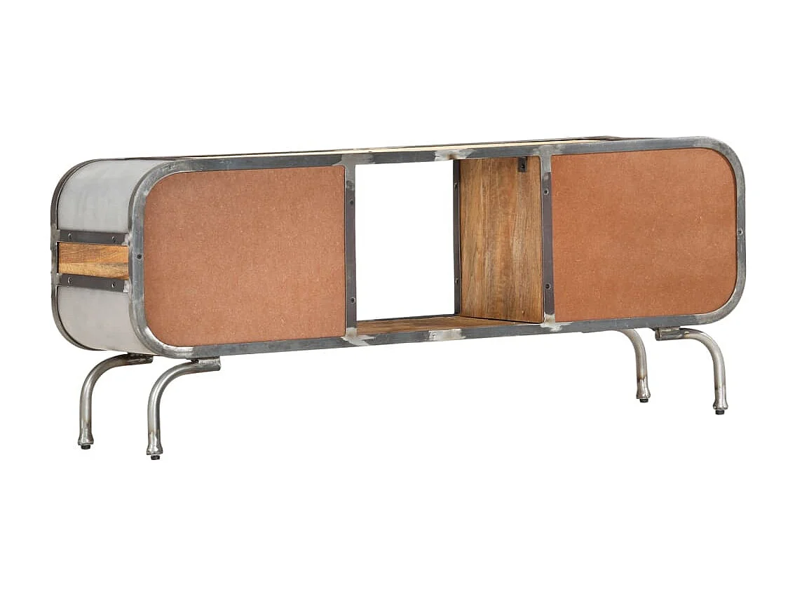 Mobile Porta TV 110x30x42 cm in Legno Massello di Mango
