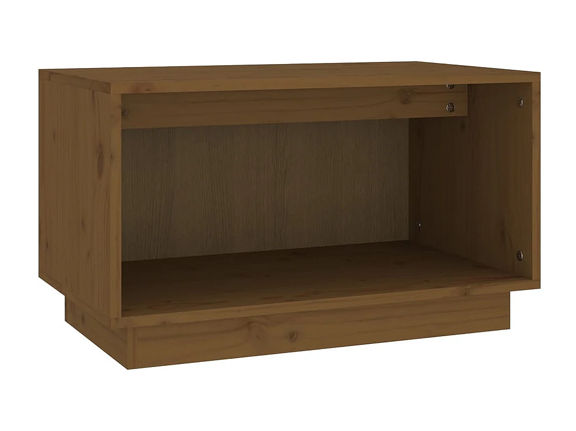 Tv-meubel 60x35x35 cm massief grenenhout honingbruin