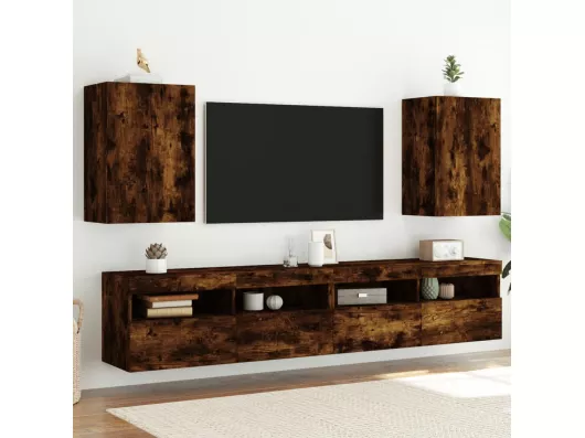 Kauf Unique TV-Wandschränke 2 Stk. Räuchereiche 40,5x30x60 cm Holzwerkstoff