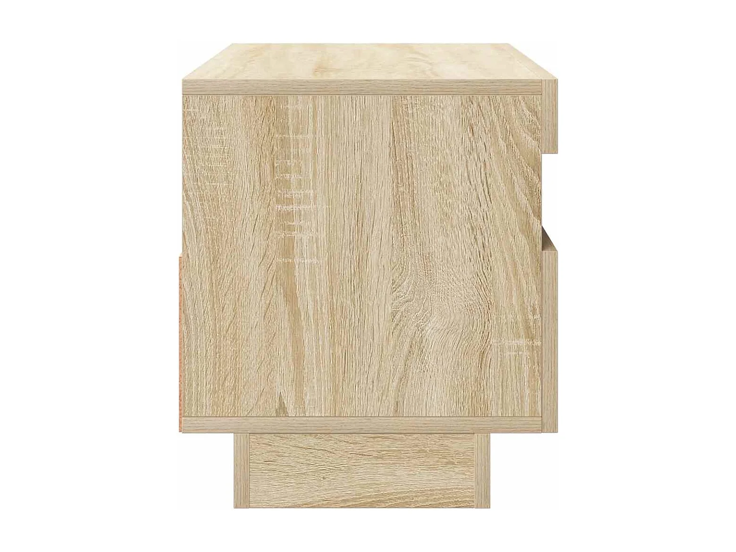 Mobile Porta TV con Luci LED Rovere Sonoma 80x35x40 cm