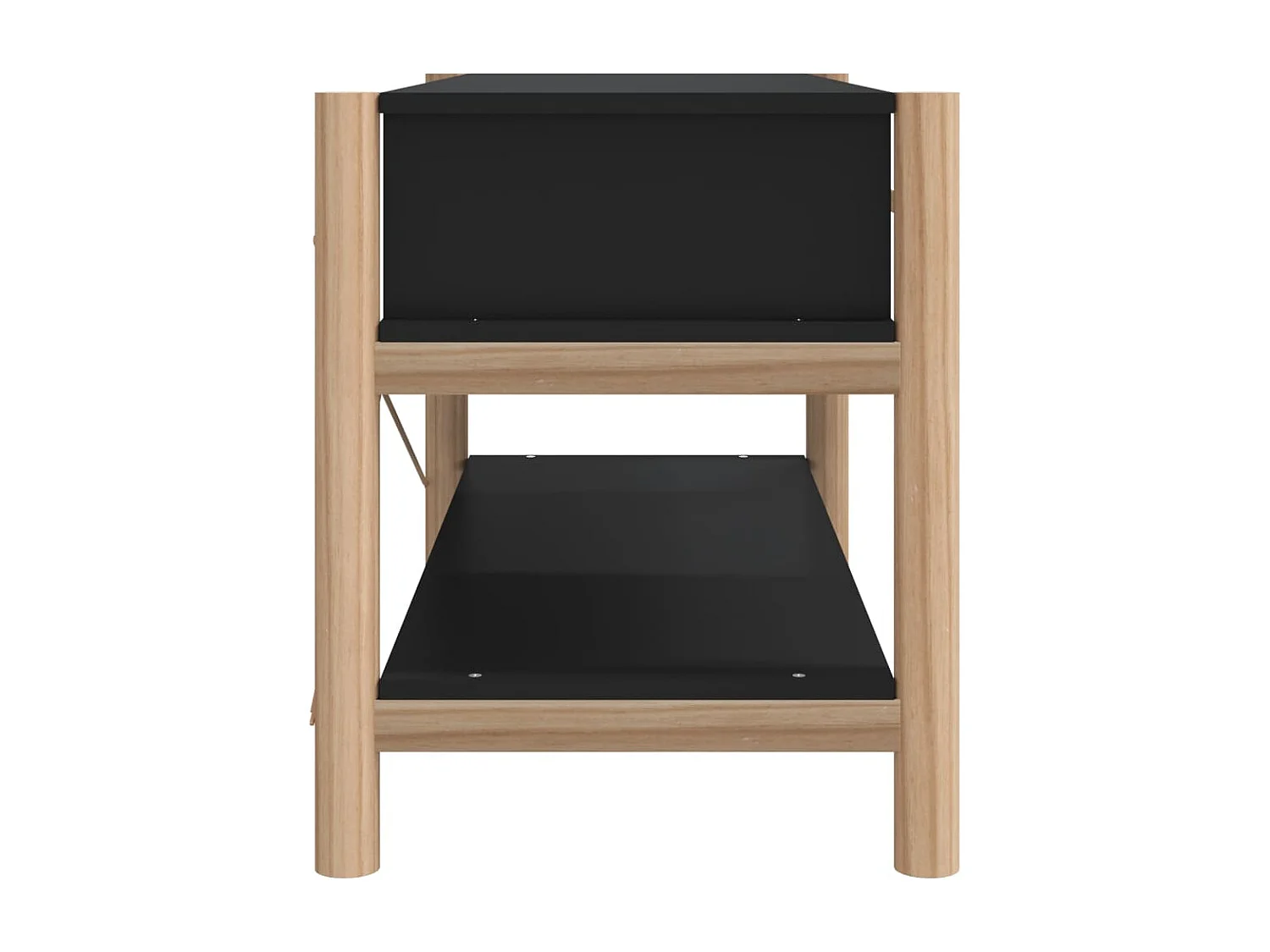 Meuble TV Noir 82x38x45 cm Bois d'ingénierie