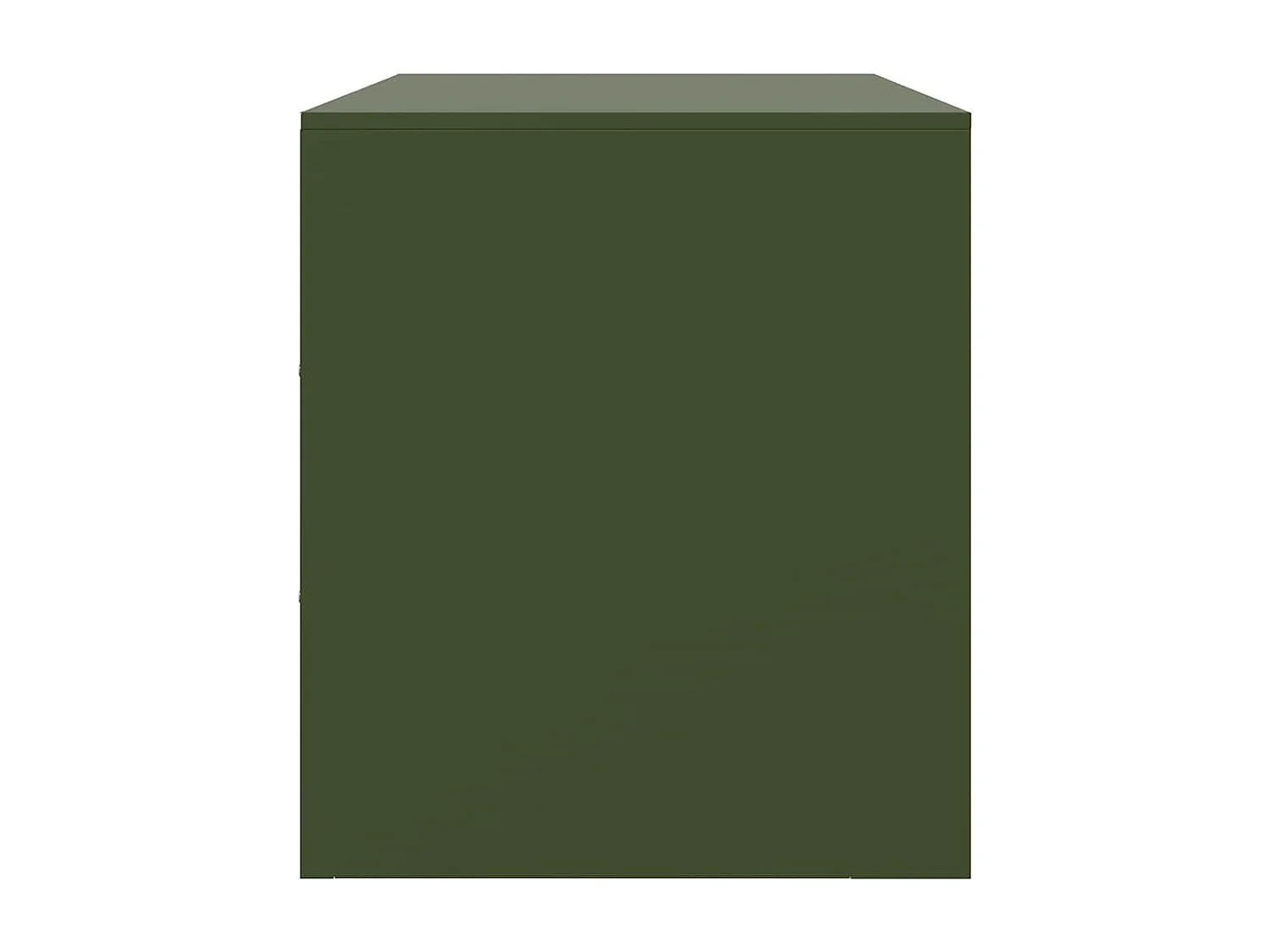 Meuble TV vert olive 67x39x44 cm acier