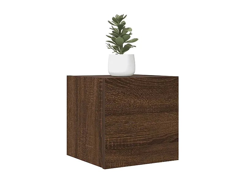 Mueble para TV de pared roble marrón 30,5x30x30 cm