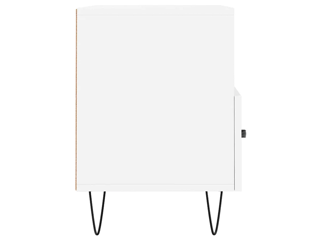 Meuble TV Blanc 80x36x50 cm Bois d'ingénierie