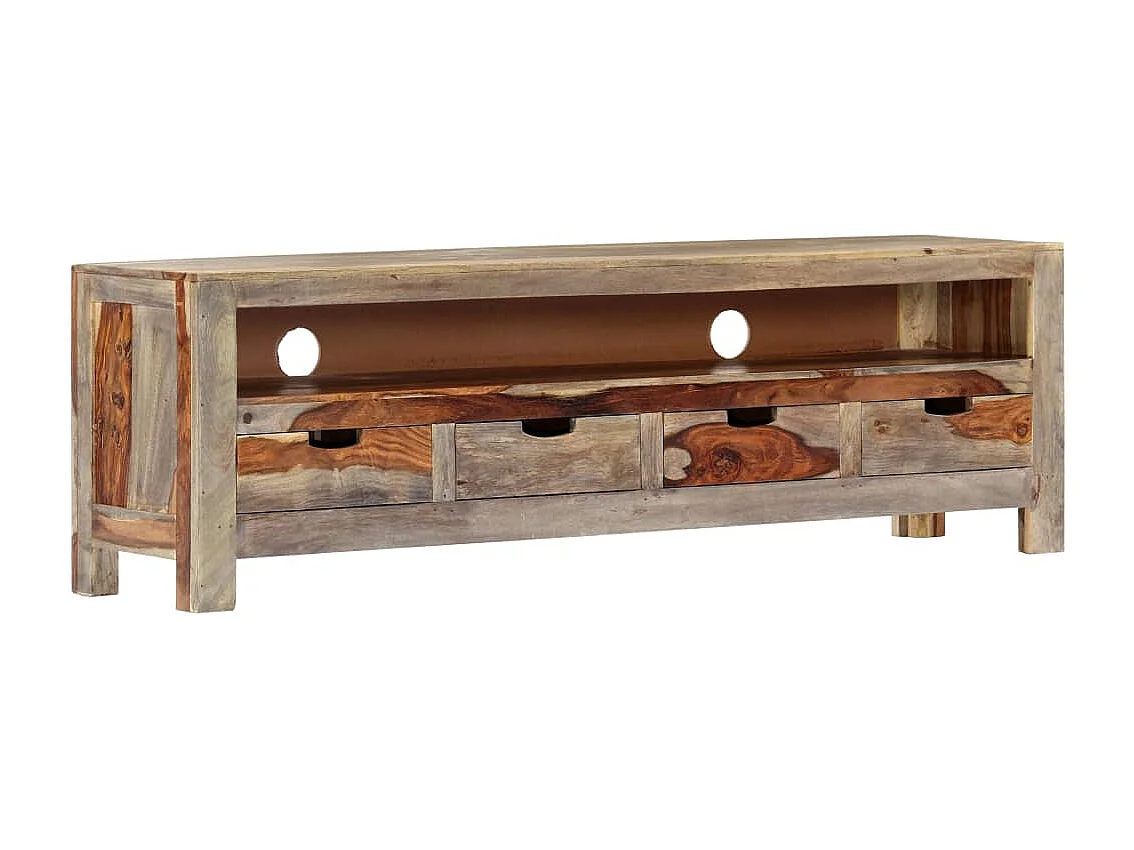 TV-meubel 130x30x40 cm massief acaciahout