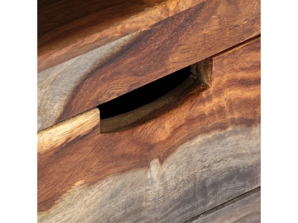 TV-meubel 130x30x40 cm massief acaciahout