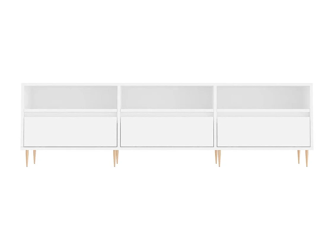 TV-Schrank Weiß 150x30x44,5 cm Holzwerkstoff