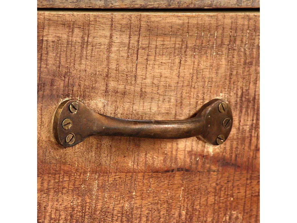 Meuble TV Bois massif Vintage 118 x 30 x 40 cm