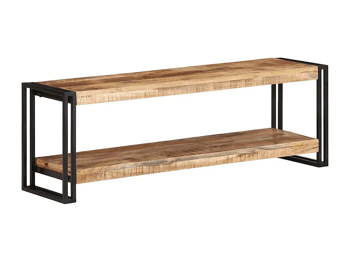 Meuble TV 120x30x40 cm Bois de manguier brut