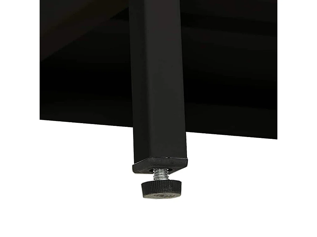 TV-Schrank Schwarz 90x30x44 cm Stahl und Glas