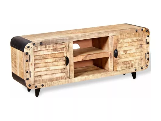 Kauf Unique TV-Schrank Raues Mangoholz 120 x 30 x 50 cm