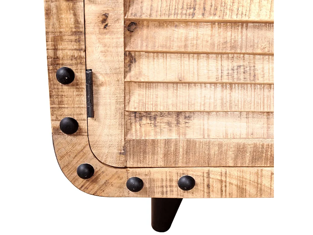 Meuble TV Bois de manguier massif 120x30x50 cm