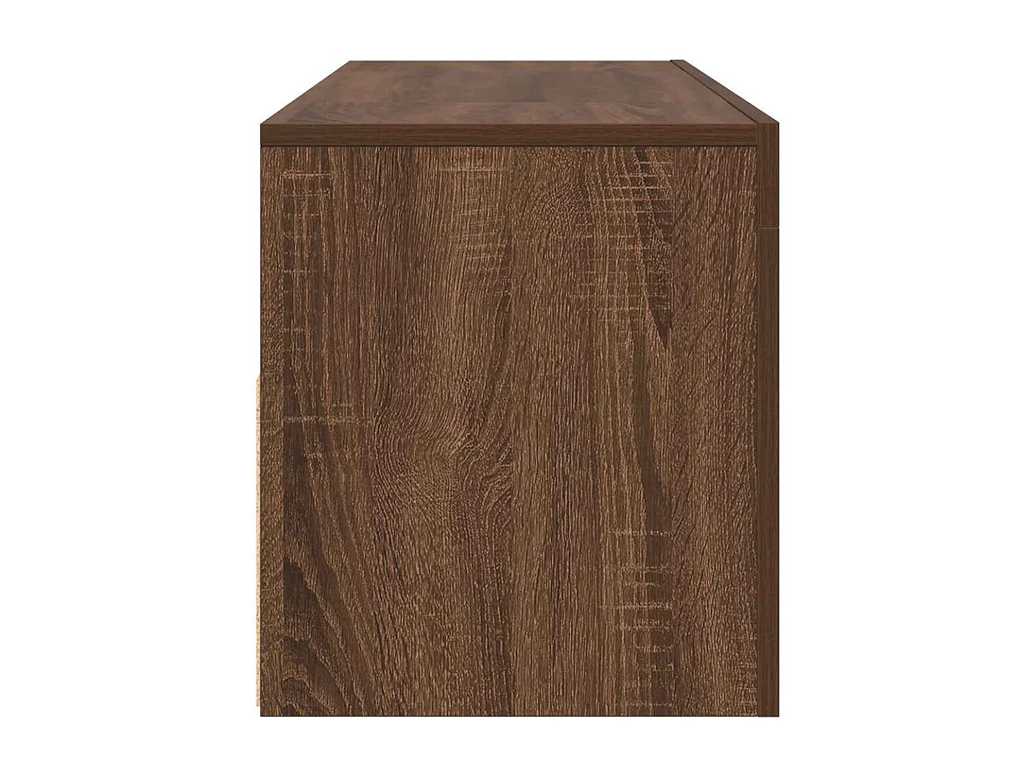 Meuble TV avec lumières LED chêne marron 120x35x40 cm