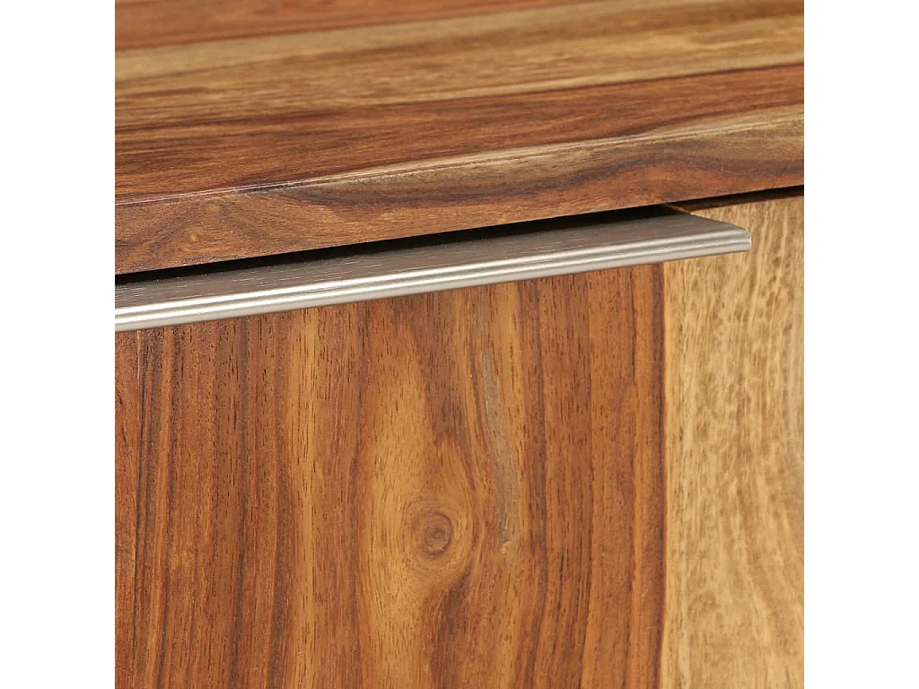 Meuble TV Bois de Sesham massif avec finition miel 118x30x40 cm