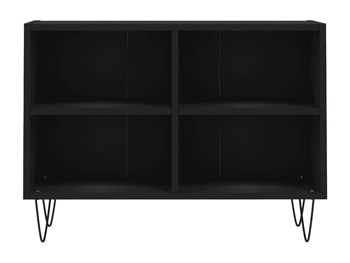 Mueble de TV madera de ingeniería negro 69,5x30x50 cm