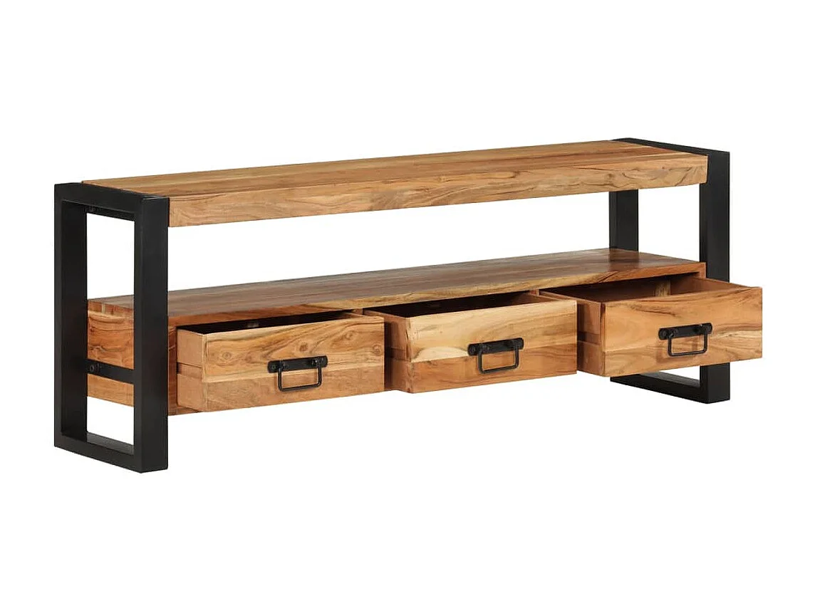 TV-Schrank 120x30x45 cm Massivholz Akazie
