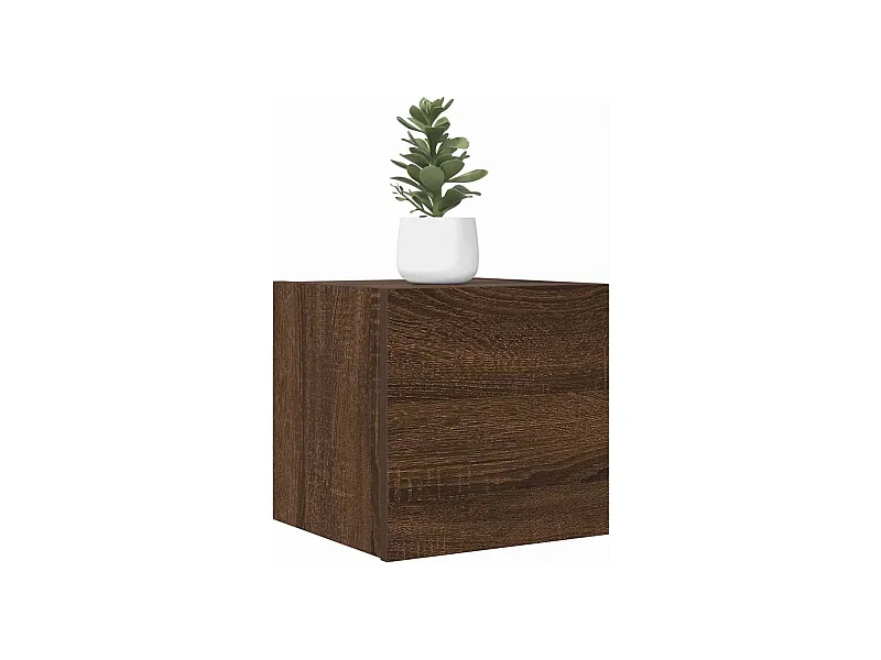 TV-Wandschränke 2 Stk. Braun Eichen-Optik 30,5x30x30 cm