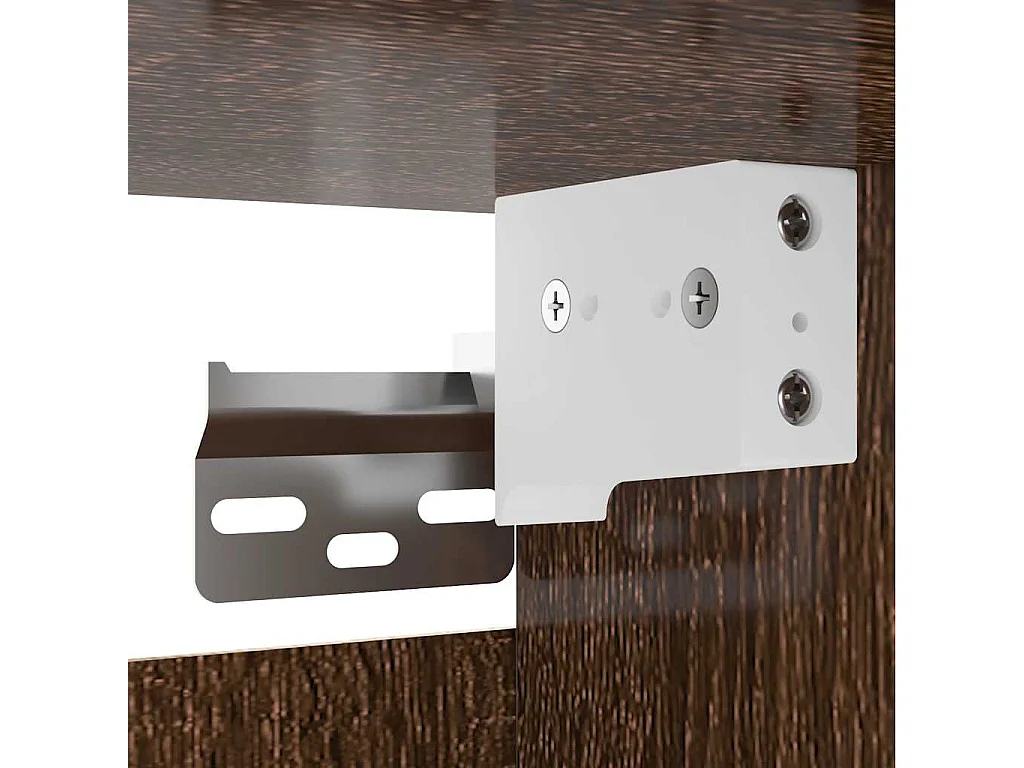 Armadietti TV Montati a Parete 2pz Rovere Marrone 30,5x30x30 cm