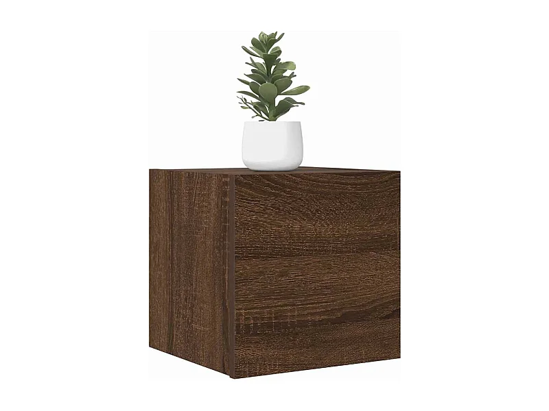 TV-Wandschränke 2 Stk. Braun Eichen-Optik 30,5x30x30 cm