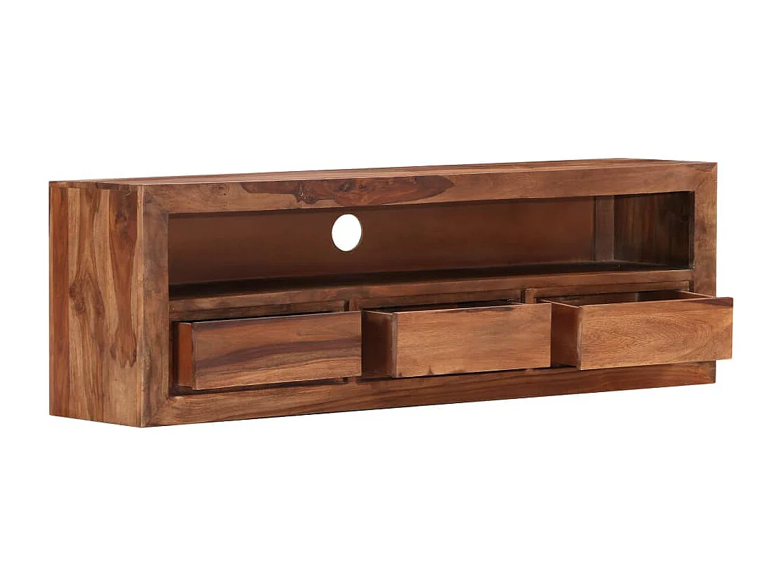 Mobile Porta TV 120x30x40 cm in Legno Massello di Acacia