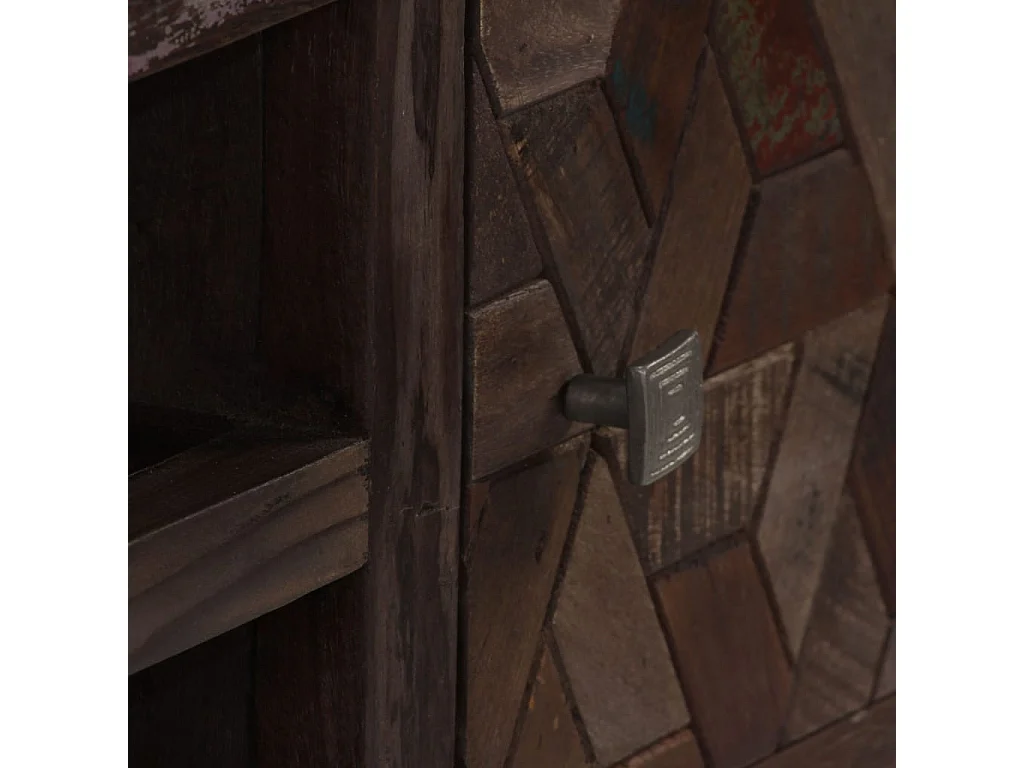 Meuble TV Bois de récupération solide 140 x 30 x 45 cm