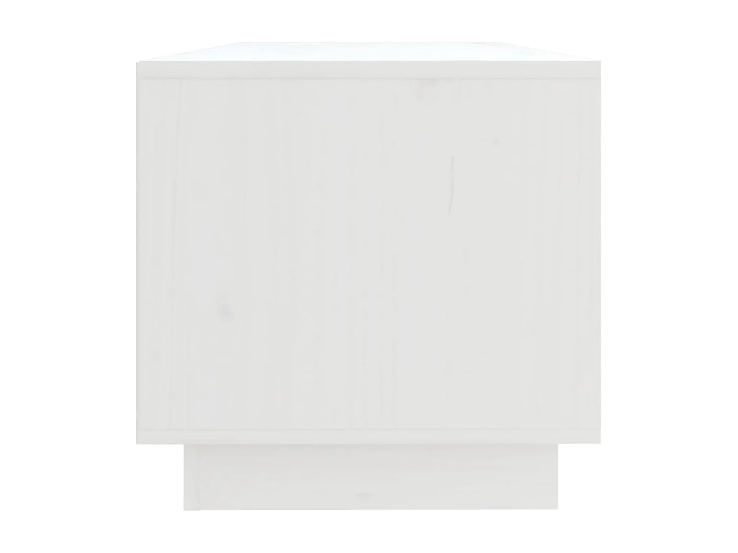 Móvel de TV 90x35x35 cm madeira de pinho maciça branco