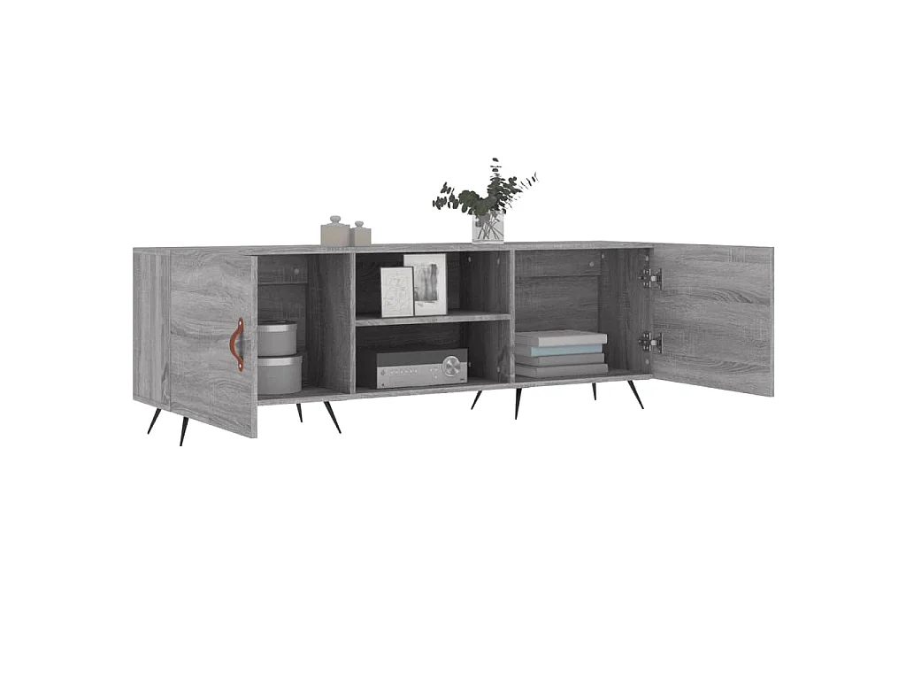TV-Schrank Grau Sonoma 150x30x50 cm Holzwerkstoff