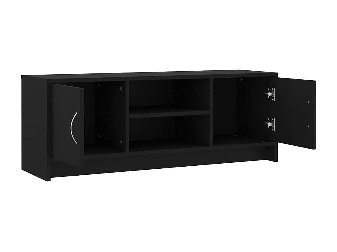 Mobile Porta TV Nero 102x30x37,5 cm in Legno Multistrato